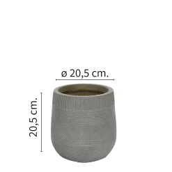 Liam Round Stripe Planter - Small 9 Liam Round Stripe Planter - Small -Garden Haven Shop 13222484 9844934510745081