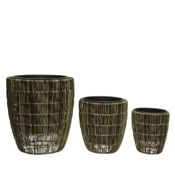 Kate Round Rattan Planter - Large