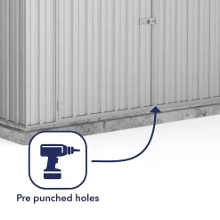 Absco 10 X 20ft Utility Workshop Apex Metal Shed - Zinc 13 Absco 10 X 20ft Utility Workshop Apex Metal Shed - Zinc -Garden Haven Shop 13440861 1074929163823580