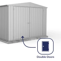 Absco 10 X 20ft Utility Workshop Apex Metal Shed - Zinc 12 Absco 10 X 20ft Utility Workshop Apex Metal Shed - Zinc -Garden Haven Shop 13440861 2134929163766103