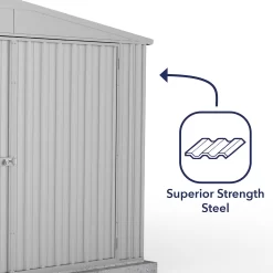 Absco 10 X 20ft Utility Workshop Apex Metal Shed - Zinc 14 Absco 10 X 20ft Utility Workshop Apex Metal Shed - Zinc -Garden Haven Shop 13440861 4764929163896414