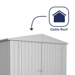 Absco 10 X 15ft Utility Workshop Apex Metal Shed - Zinc -Garden Haven Shop 13440863 3264929163666608