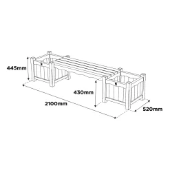 Anchor Fast FSC RHS Bench With Planters 8 Anchor Fast FSC RHS Bench With Planters -Garden Haven Shop 13452041 1284927582205019