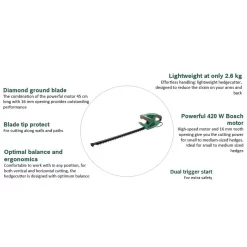 Bosch EasyHedgeCut 45-16 Hedge Trimmer -Garden Haven Shop 13496927 1314931199926439