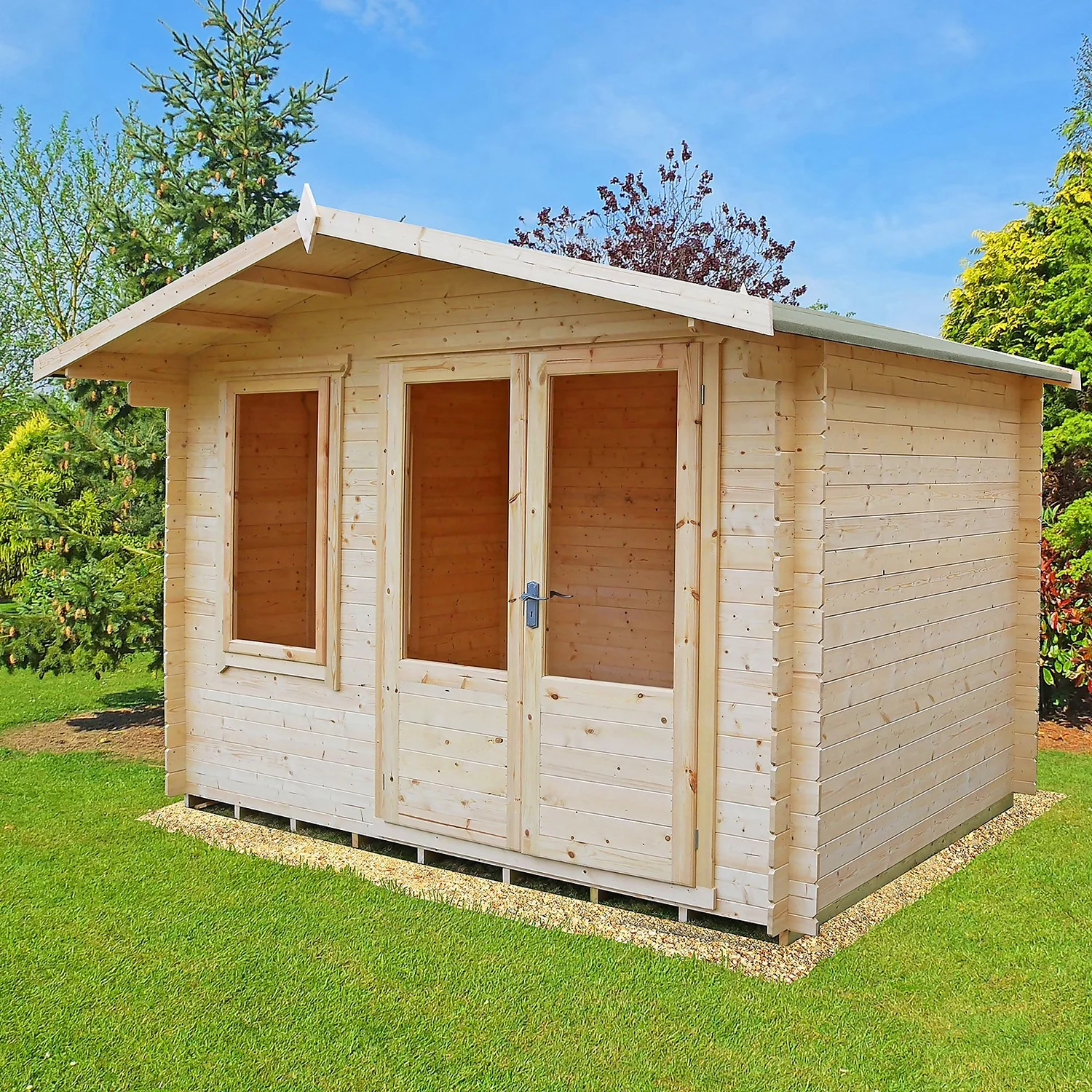 Shire 11 X 8ft Berryfield Garden Log Cabin 2 Shire 11 X 8ft Berryfield Garden Log Cabin - Image 2