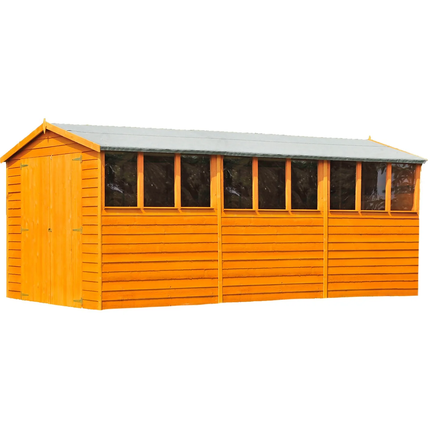 Shire 10 X 15ft Double Door Overlap Garden Shed 1 Shire 10 X 15ft Double Door Overlap Garden Shed