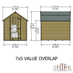 Shire 7x5ft Pressure Treated Garden Shed 12 Shire 7x5ft Pressure Treated Garden Shed -Garden Haven Shop 13505238 1584933762466859