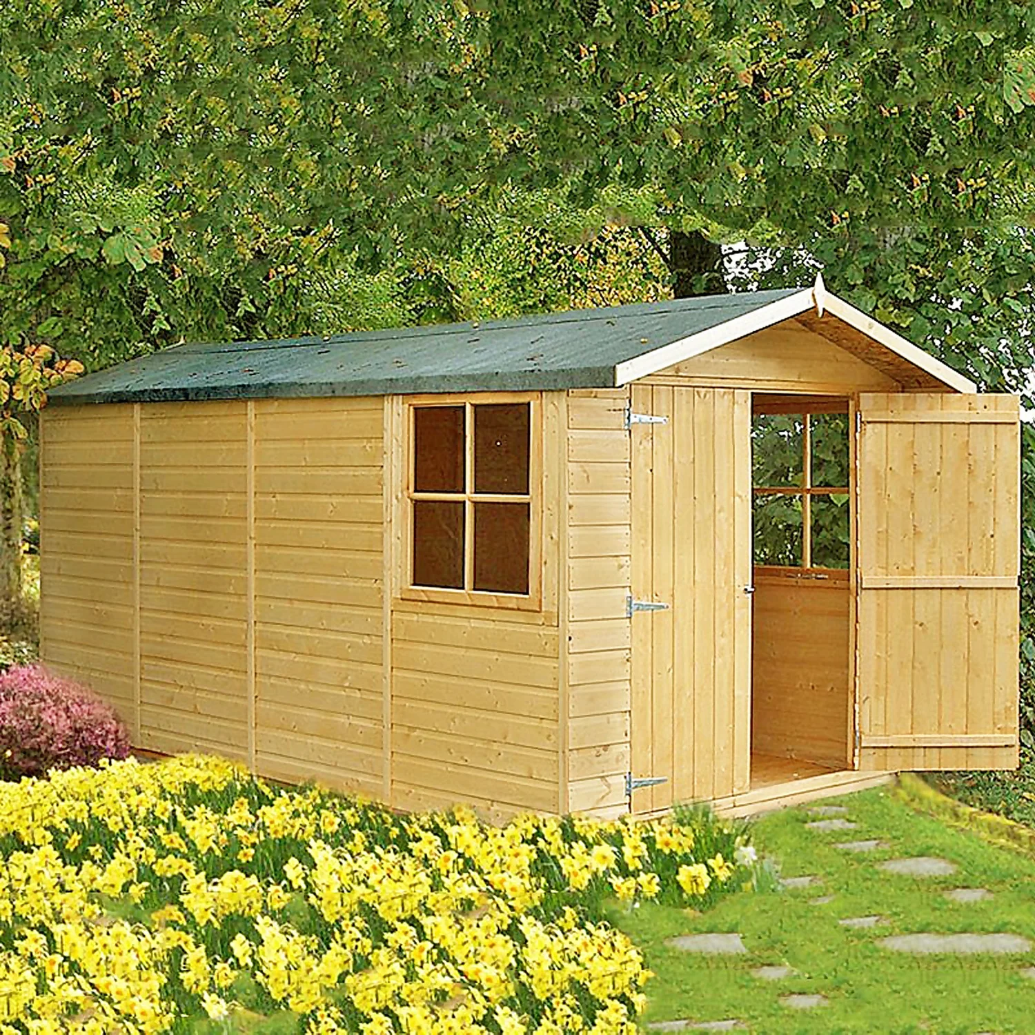Shire 7 X 13ft Jersey Double Door Garden Shed - Including Installation 4 Shire 7 X 13ft Jersey Double Door Garden Shed - Including Installation - Image 4