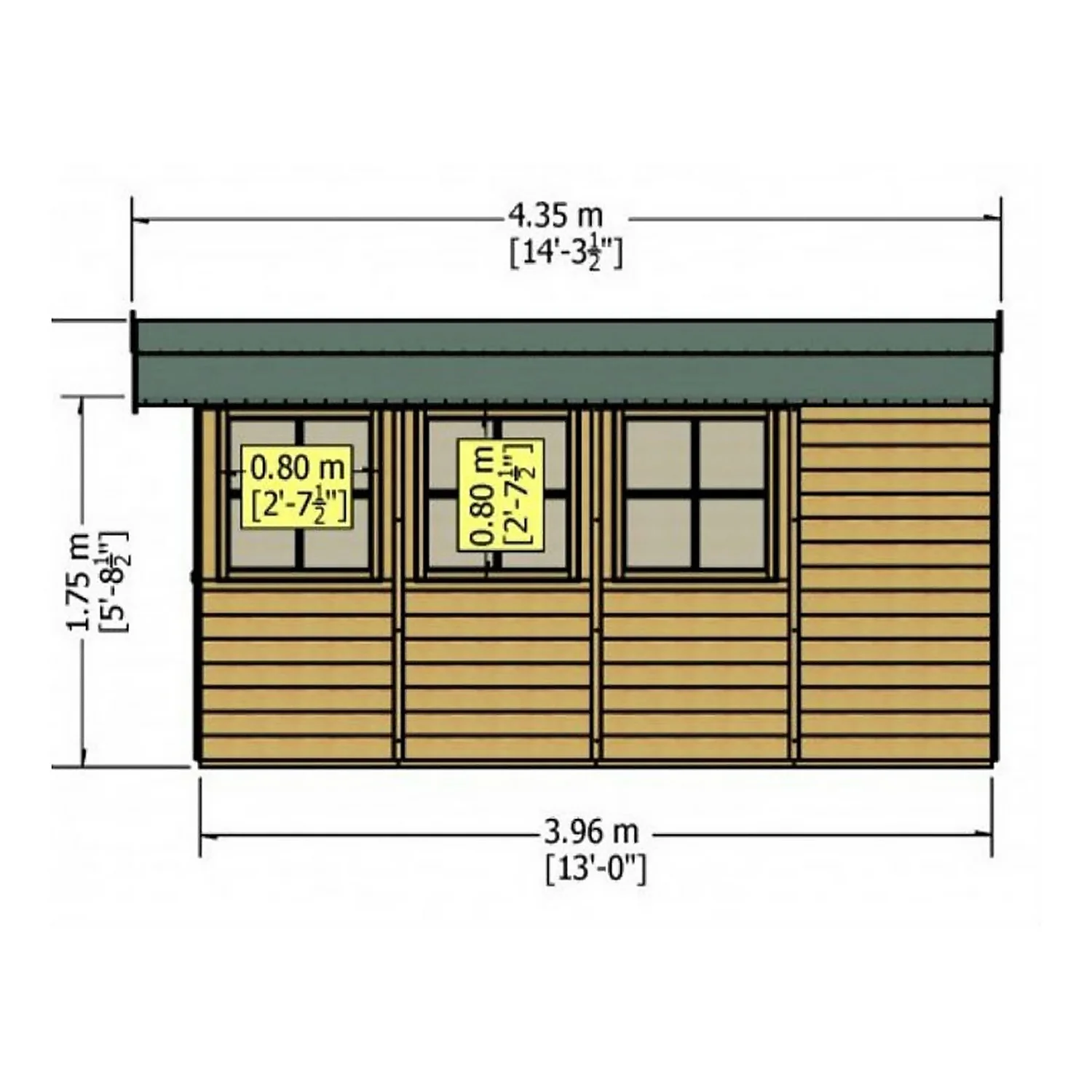 Shire 7 X 13ft Jersey Double Door Garden Shed - Including Installation 6 Shire 7 X 13ft Jersey Double Door Garden Shed - Including Installation - Image 6