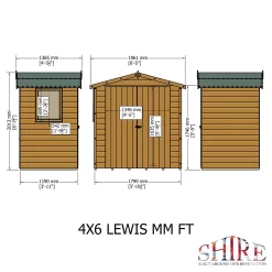 Shire 4 X 6ft Lewis Garden Shed 12 Shire 4 X 6ft Lewis Garden Shed -Garden Haven Shop 13505248 1434933763005461