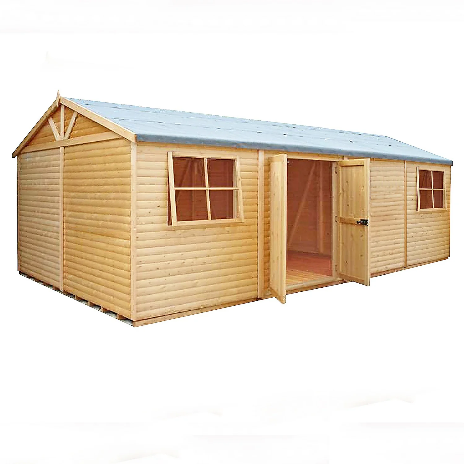 Shire 12 X 24ft Mammoth Double Door Garden Shed - Including Installation 1 Shire 12 X 24ft Mammoth Double Door Garden Shed - Including Installation