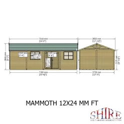 Shire 12 X 24ft Mammoth Double Door Garden Shed 11 Shire 12 X 24ft Mammoth Double Door Garden Shed -Garden Haven Shop 13505272 6304931991798699