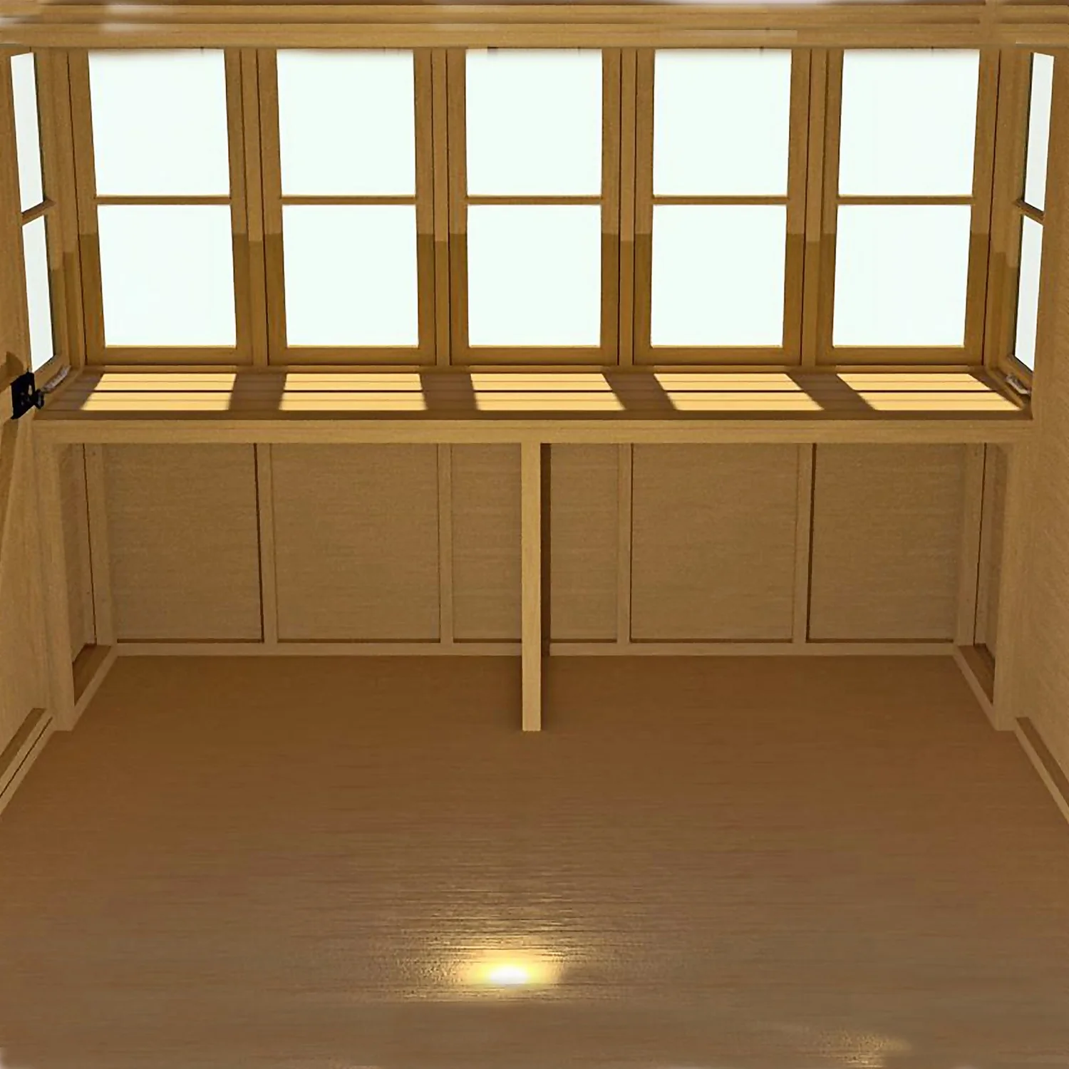 Shire 8 X 6ft Sun Pent Shed 6 Shire 8 X 6ft Sun Pent Shed - Image 6