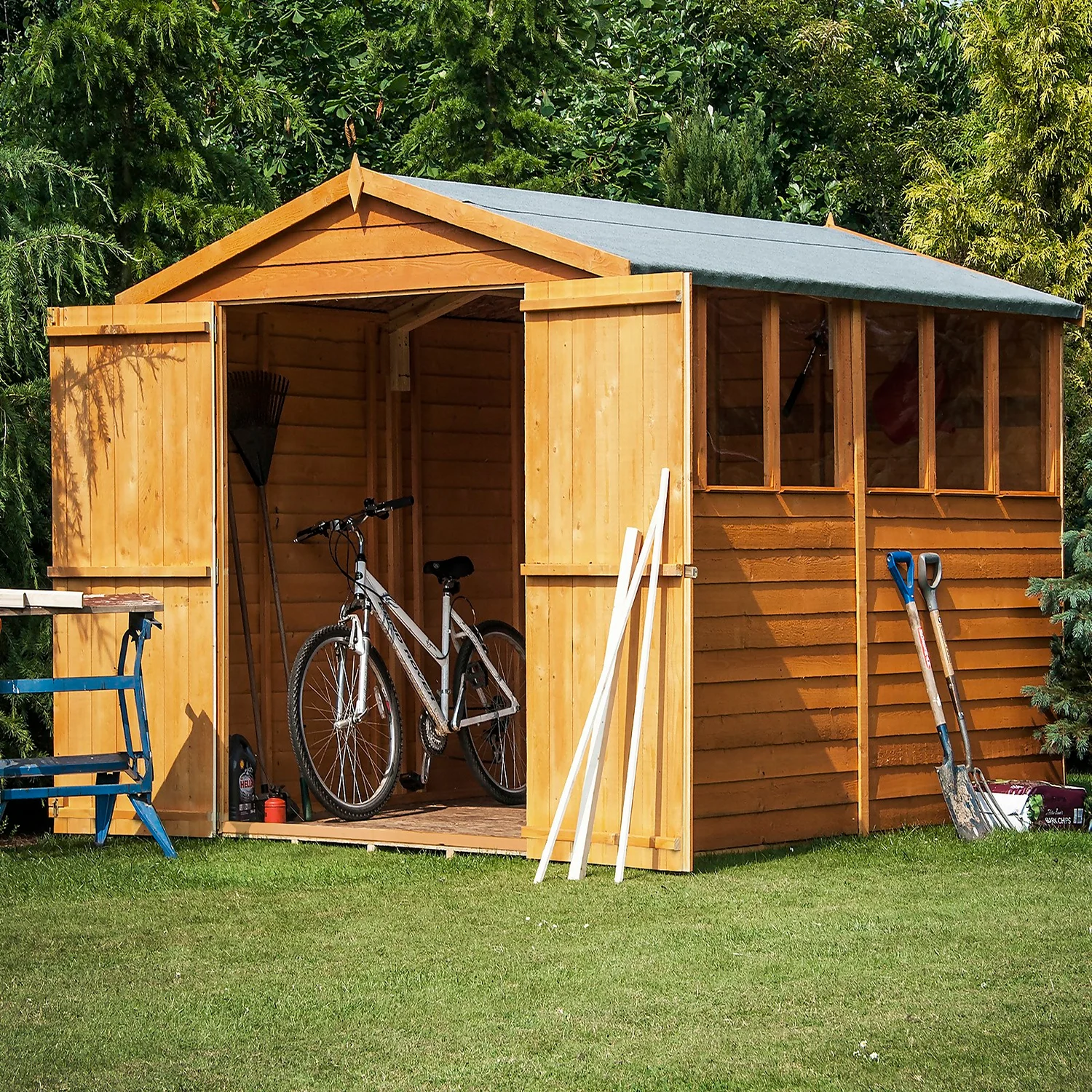 Shire 12x6ft Overlap Garden Shed - Including Installation 4 Shire 12x6ft Overlap Garden Shed - Including Installation - Image 4
