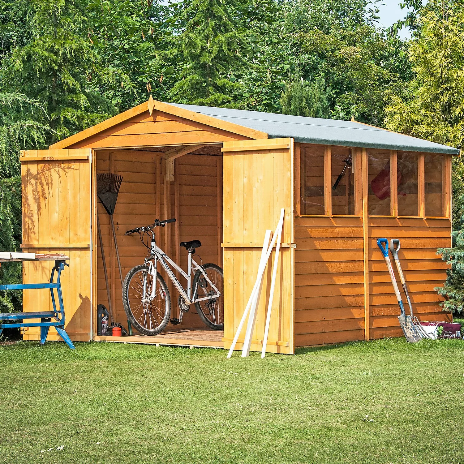 Shire 12x8ft Overlap Garden Shed - Including Installation 2 Shire 12x8ft Overlap Garden Shed - Including Installation - Image 2