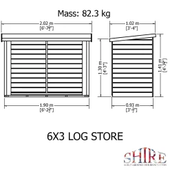 Shire Heavy Duty Log Storage 6x3ft 7 Shire Heavy Duty Log Storage 6x3ft -Garden Haven Shop 13508667 1694931996806905
