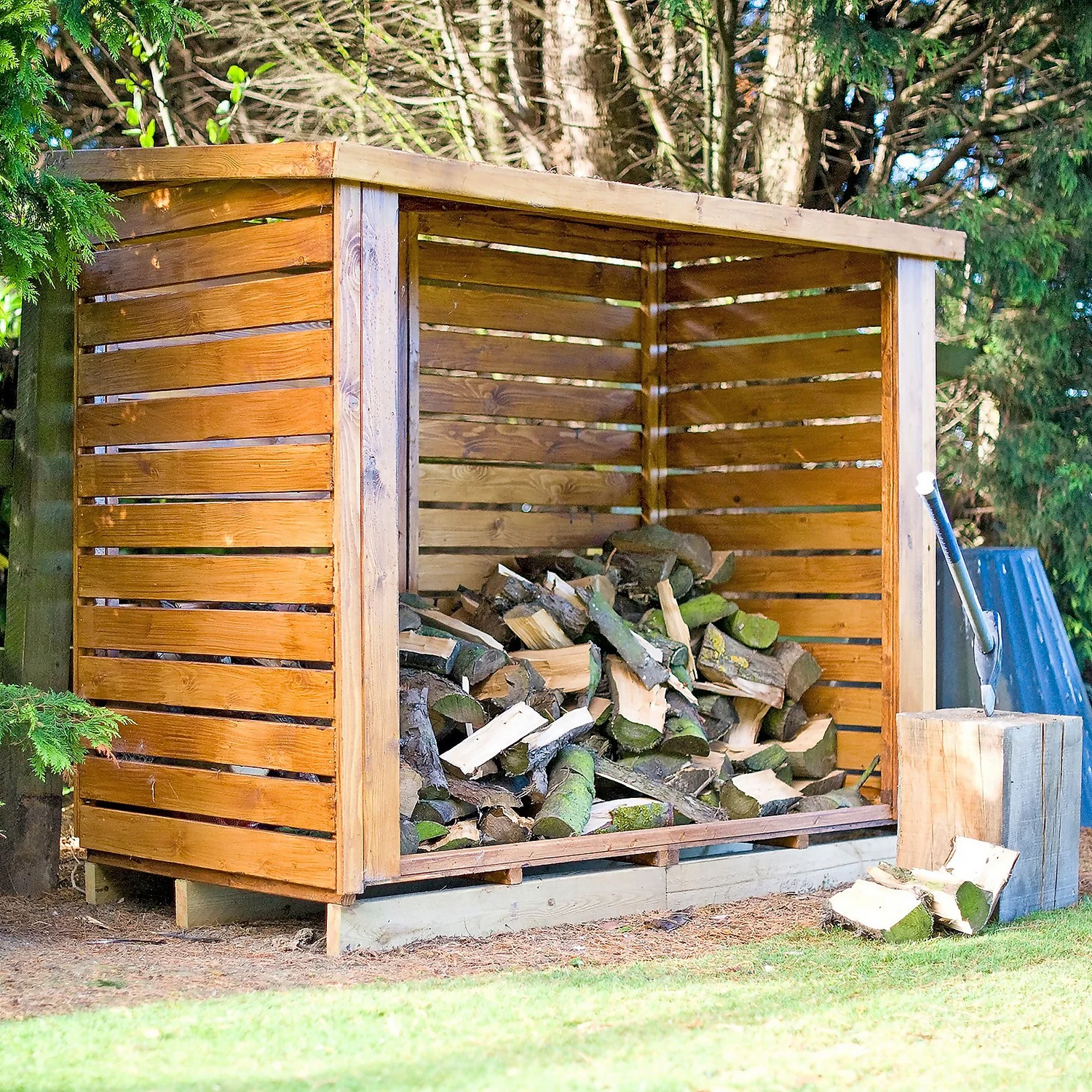 Shire Heavy Duty Log Storage 6x3ft 2 Shire Heavy Duty Log Storage 6x3ft - Image 2