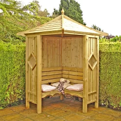Shire 5x5 Corner Garden Arbour -Garden Haven Shop 13508668 1614932698211897
