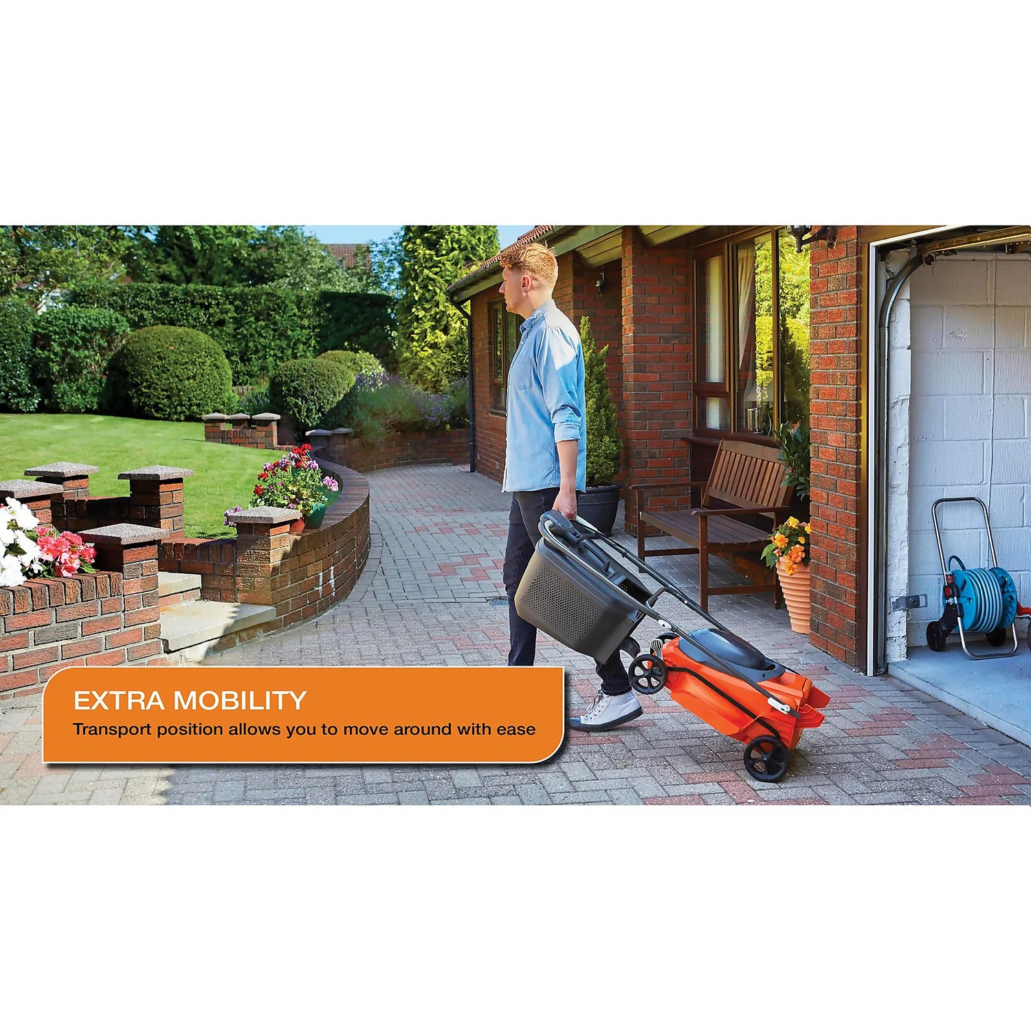 Flymo 36V EasiStore 380 Cordless Lawn Mower - 38cm 8 Flymo 36V EasiStore 380 Cordless Lawn Mower - 38cm - Image 8