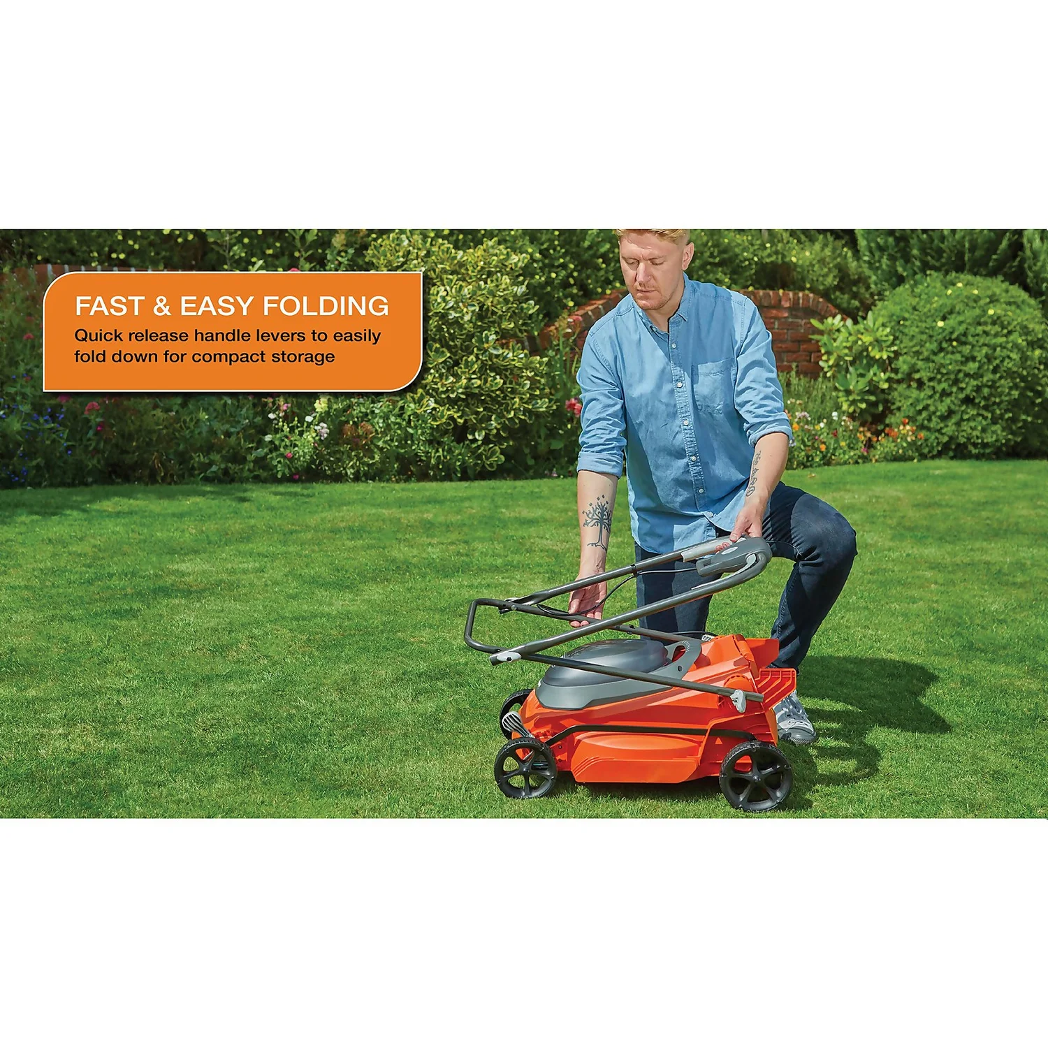 Flymo 36V EasiStore 380 Cordless Lawn Mower - 38cm 7 Flymo 36V EasiStore 380 Cordless Lawn Mower - 38cm - Image 7