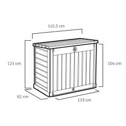 Keter Store It Out Ace Outdoor Garden Storage Shed 1200L - Grey / Graphite 12 Keter Store It Out Ace Outdoor Garden Storage Shed 1200L - Grey / Graphite -Garden Haven Shop 13531577 1964925770704849