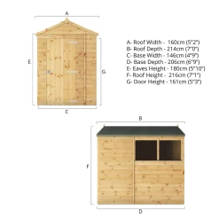Mercia 7ft X 5ft Premium Shiplap Apex Shed - Including Installation 16 Mercia 7ft X 5ft Premium Shiplap Apex Shed - Including Installation -Garden Haven Shop 13555771 1044949335553877