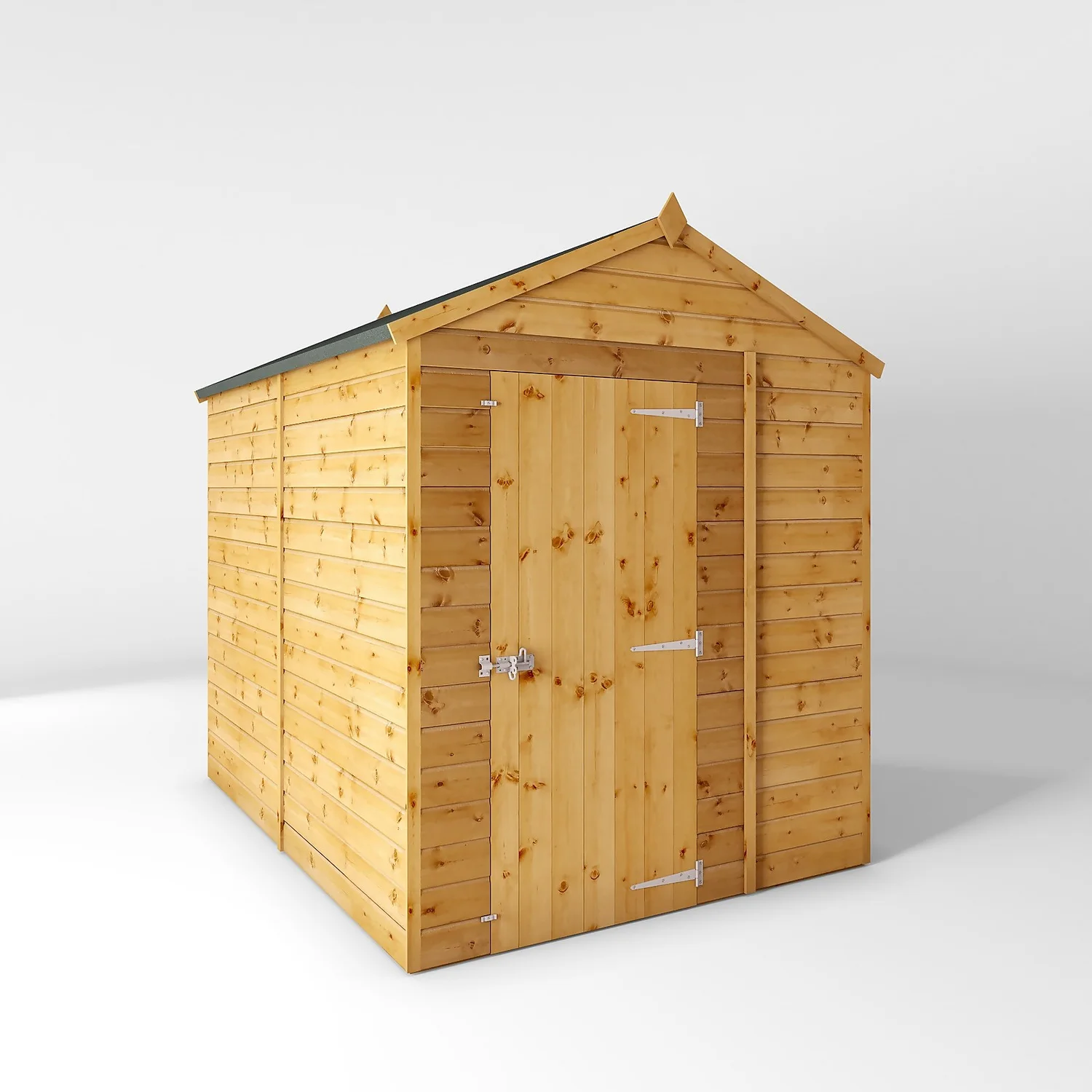 Mercia 8ft X 6ft Premium Windowless Shiplap Apex Shed - Including Installation 1 Mercia 8ft X 6ft Premium Windowless Shiplap Apex Shed - Including Installation