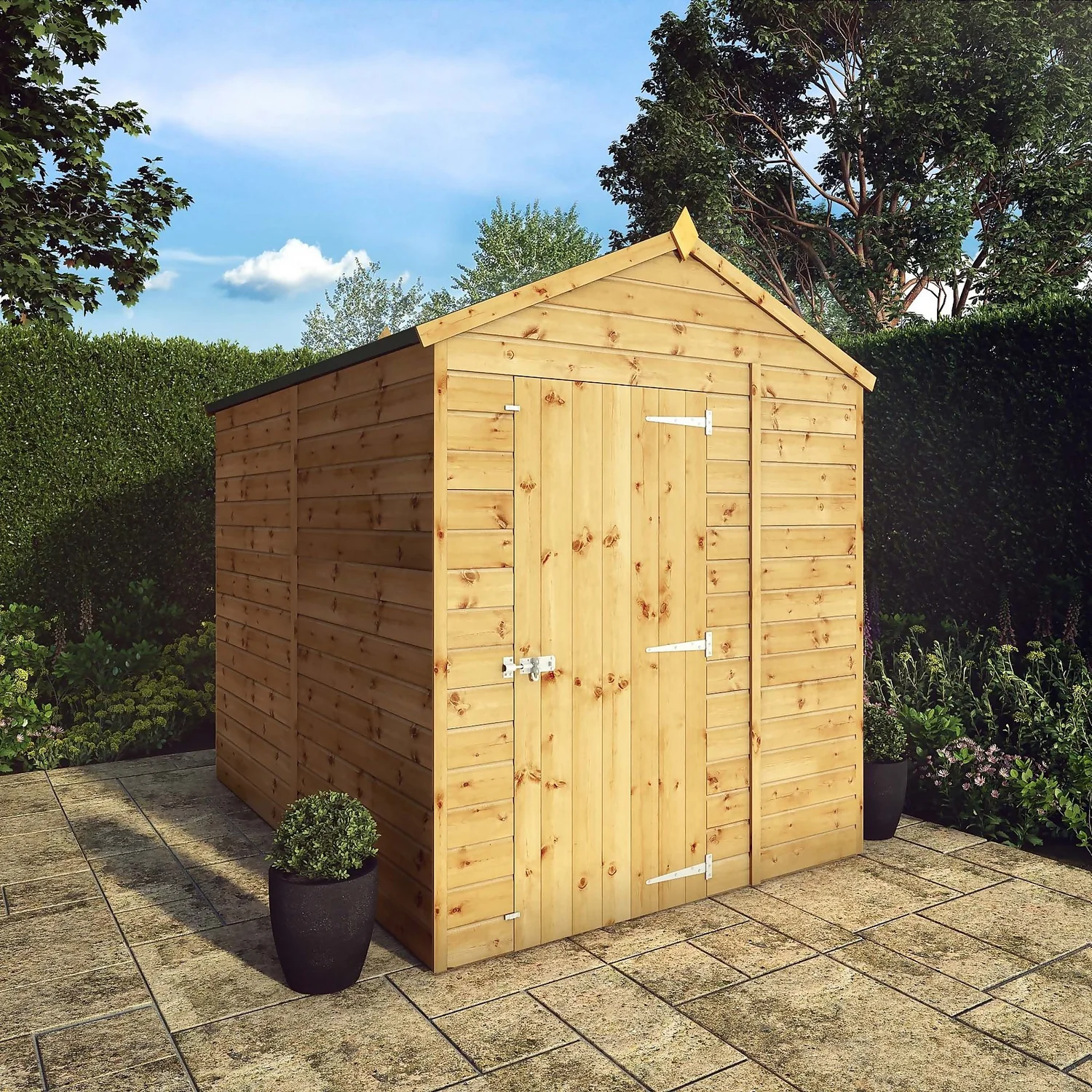 Mercia 8ft X 6ft Premium Windowless Shiplap Apex Shed - Including Installation 2 Mercia 8ft X 6ft Premium Windowless Shiplap Apex Shed - Including Installation - Image 2