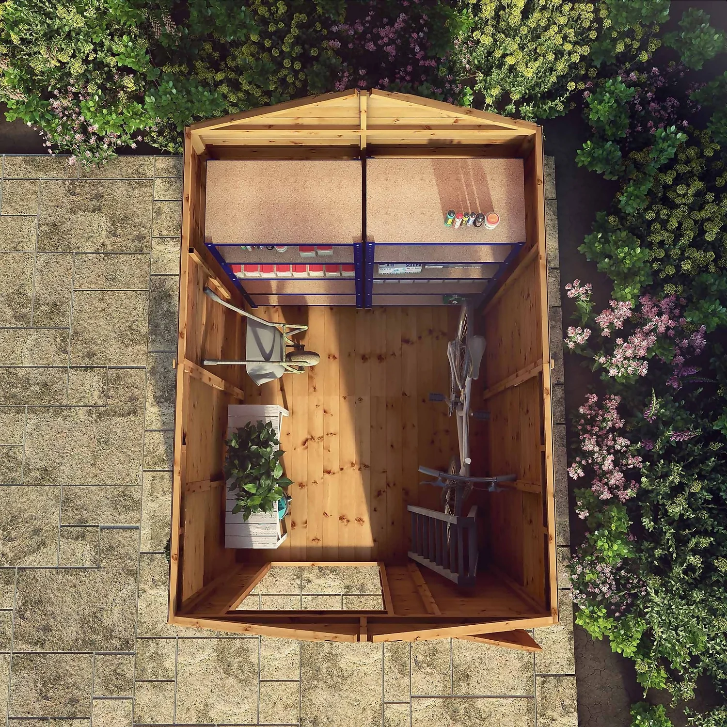 Mercia 8ft X 6ft Premium Windowless Shiplap Apex Shed - Including Installation 9 Mercia 8ft X 6ft Premium Windowless Shiplap Apex Shed - Including Installation - Image 9