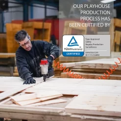 Mercia 4ft X 4ft Snug Wooden Playhouse With Tower -Garden Haven Shop 13555804 1945027846228136