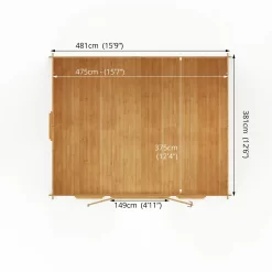 Mercia 5m X 4m Home Office Log Cabin 34mm -Garden Haven Shop 13555846 1865025545881185