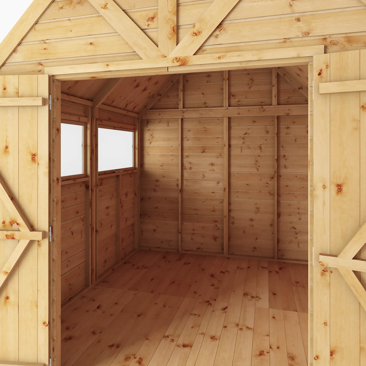 Mercia 8ft X 8ft Premium Shiplap Barn Shed - Including Installation 3 Mercia 8ft X 8ft Premium Shiplap Barn Shed - Including Installation - Image 3