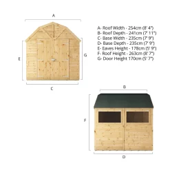 Mercia 8ft X 8ft Premium Shiplap Barn Shed - Including Installation 18 Mercia 8ft X 8ft Premium Shiplap Barn Shed - Including Installation -Garden Haven Shop 13555854 2085029433583783