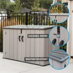 Lifetime Horizontal Plastic Outdoor Storage Shed 11 Lifetime Horizontal Plastic Outdoor Storage Shed -Garden Haven Shop 13660824 5664949050849092