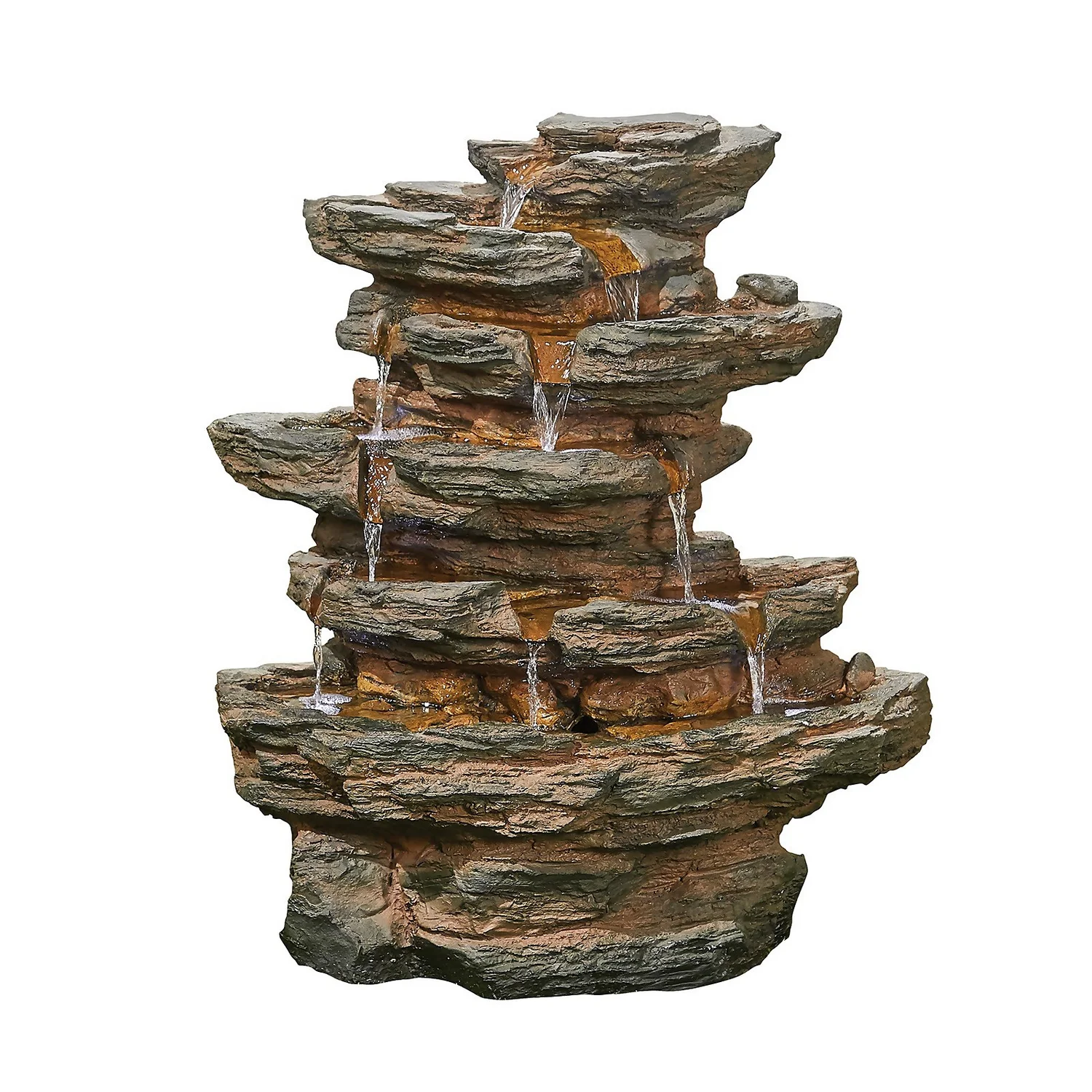Stylish Fountain Red Rock Springs Water Feature With LEDs 1 Stylish Fountain Red Rock Springs Water Feature With LEDs
