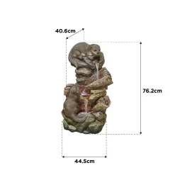 Stylish Fountain Otter Pools Water Feature With LEDs 11 Stylish Fountain Otter Pools Water Feature With LEDs -Garden Haven Shop 13846071 1084962028366896