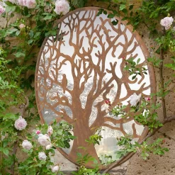 MirrorOutlet Bird Round Garden Mirror - 60cm -Garden Haven Shop 13950588 9794987140016602