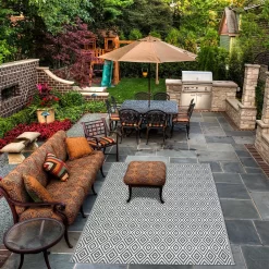 Homebase Outdoor Rug - Grey 120x180cm -Garden Haven Shop 13953335 3724989199317315