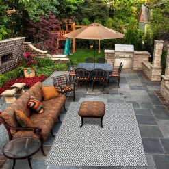 Homebase Outdoor Rug - Grey 240x300cm 5 Homebase Outdoor Rug - Grey 240x300cm -Garden Haven Shop 13953340 6054989199320450