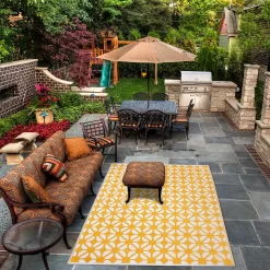 Homebase Outdoor Rug - Mustard 240x300cm -Garden Haven Shop 13953342 2344989199333986