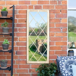 Lattice Stone Effect Garden Mirror -Garden Haven Shop 13965929 6285001706647303