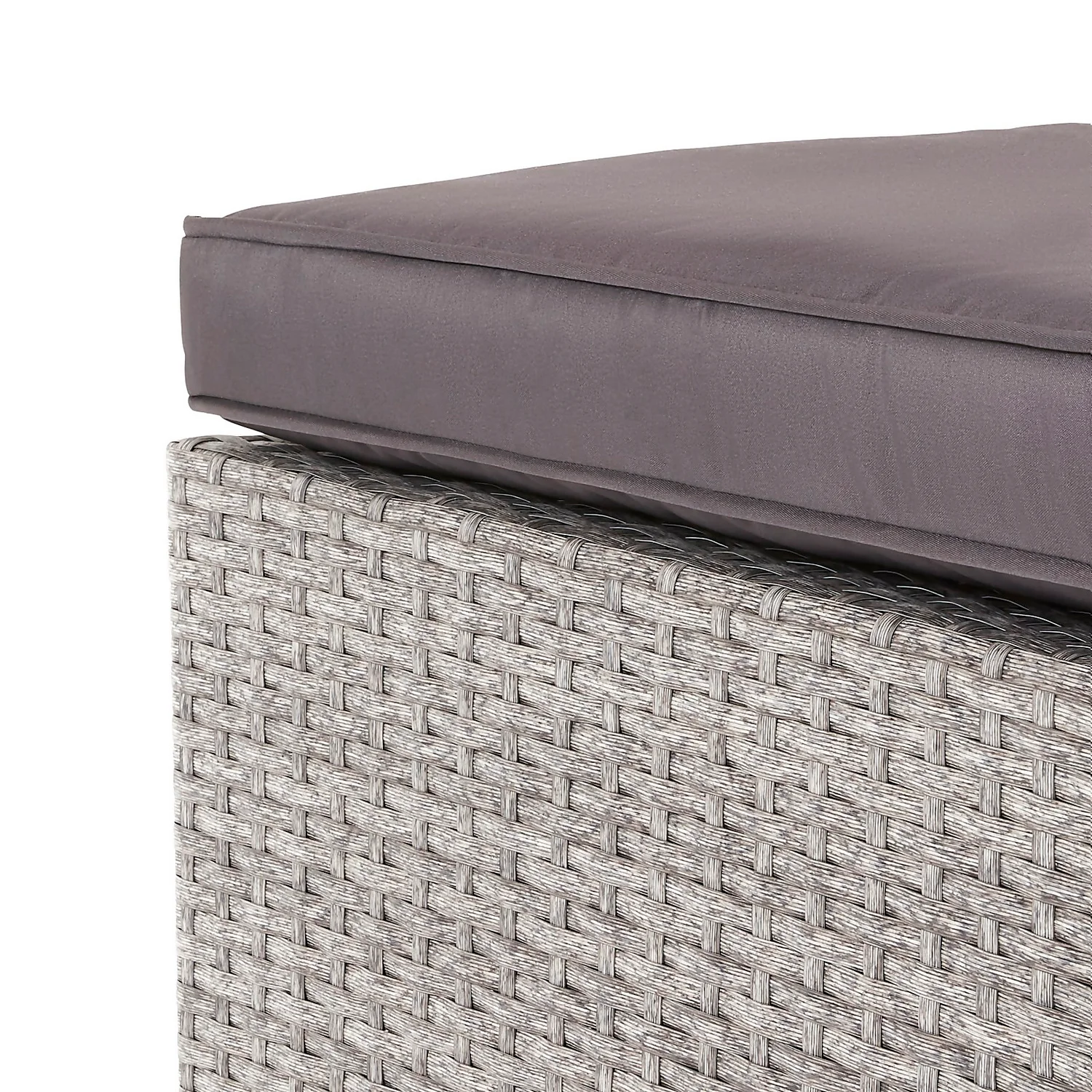 Alexandria Rattan Effect Garden Corner Sofa Set - Ash Grey 5 Alexandria Rattan Effect Garden Corner Sofa Set - Ash Grey - Image 5