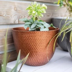 Suva Hammered Pot Copper - 31cm -Garden Haven Shop 13973652 1715011805989134