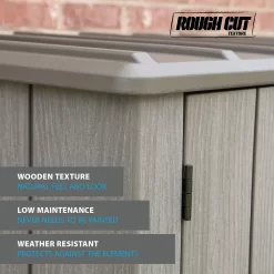 LIFETIME 1500L Vertical Storage Shed - Rough-Cut Brown -Garden Haven Shop 13997404 4544999835315715