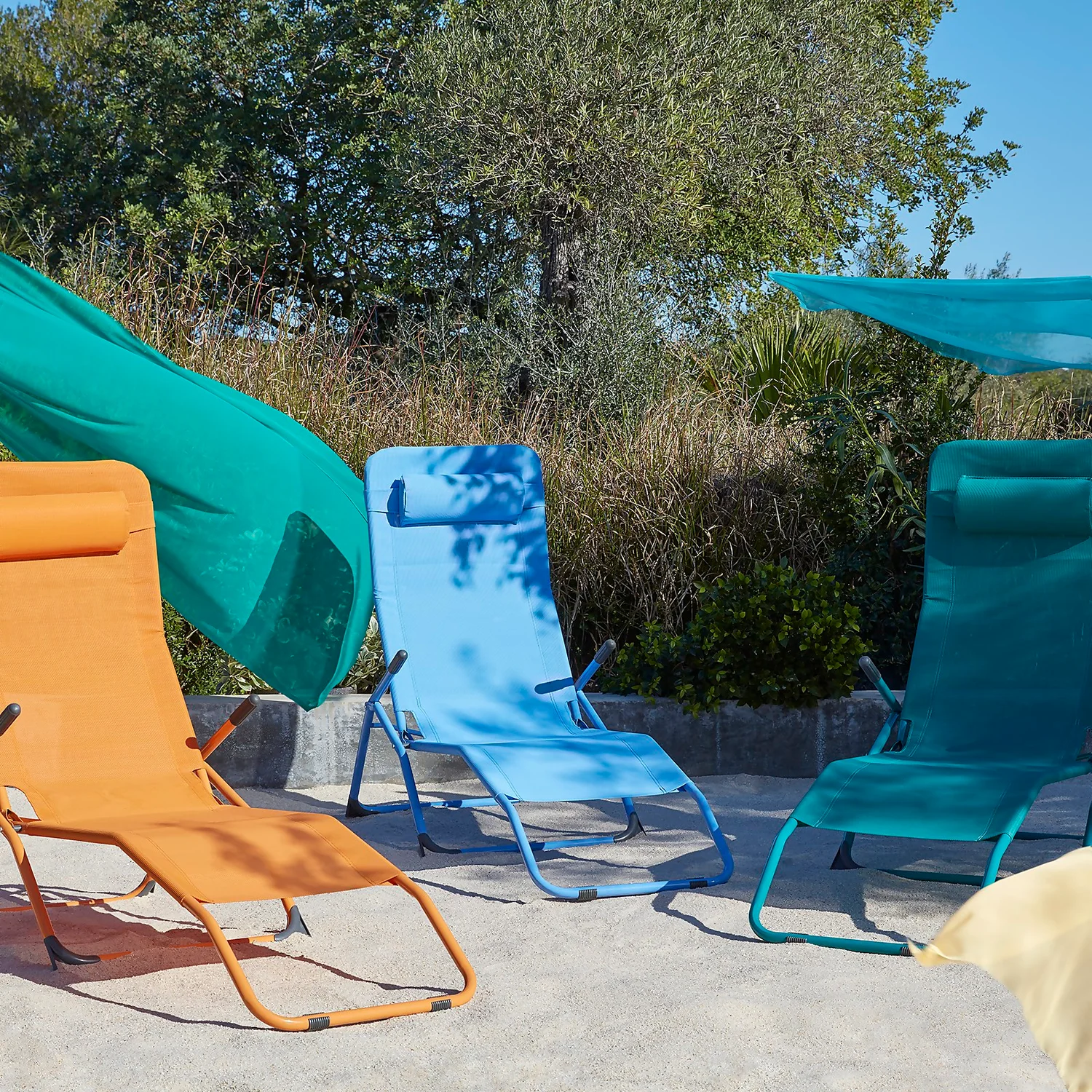 Siesta Sun Lounger - Yellow 2 Siesta Sun Lounger - Yellow - Image 2