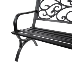 Ornate Metal Garden Bench -Garden Haven Shop 14005780 3405018249598597