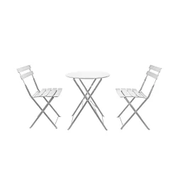 Millie Metal Bistro Set - Grey 12 Millie Metal Bistro Set - Grey -Garden Haven Shop 14005781 2855018249611251