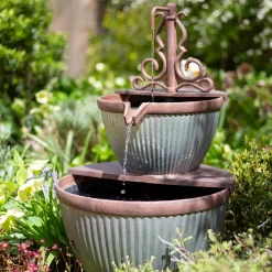 Stylish Fountain Irondale Pours Water Feature 12 Stylish Fountain Irondale Pours Water Feature -Garden Haven Shop 14519355 1085050878502974