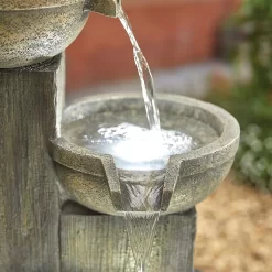 Stylish Fountain Ash Columns Water Feature With LEDs 8 Stylish Fountain Ash Columns Water Feature With LEDs -Garden Haven Shop 14519359 2355047822573173